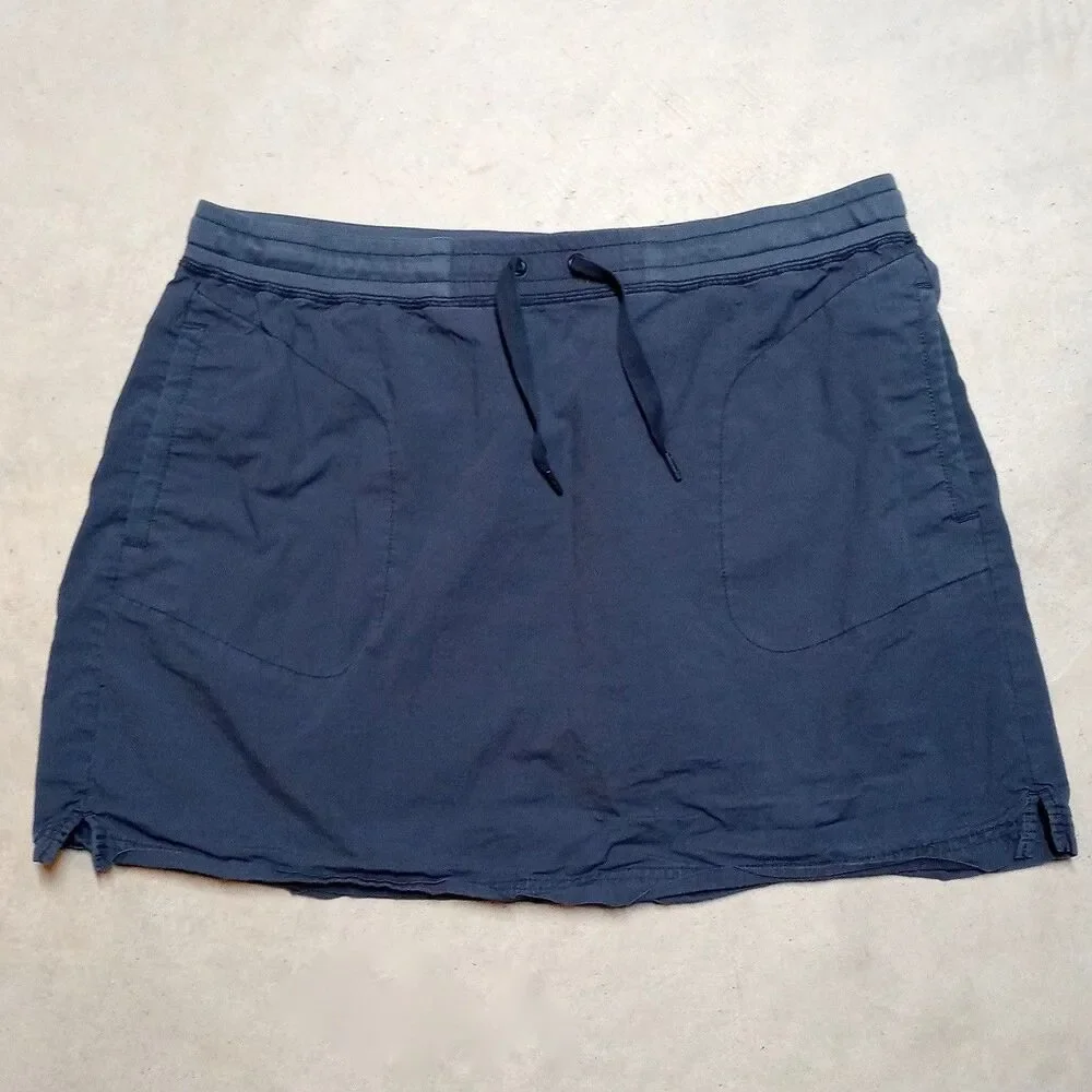 LL Bean Skirt Women’s 1X Plus Casual Athletic Active Pull On Drawstring